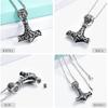 shajwo Mjolnir Thors Hammer Urn Necklace for Ashes for Men Celtic Nordic Viking Cremation Jewelry for Women Keepsake Memorial Ashes Pendant