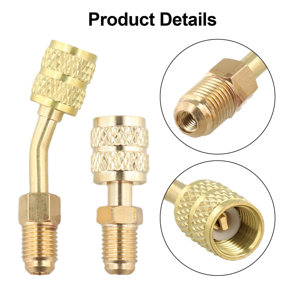 HVAC Werkzeug 45 Grad Adapter Messing Material Problemlose Installation Auslaufsicheres Design Messing Und Gummi Adapter Adapter