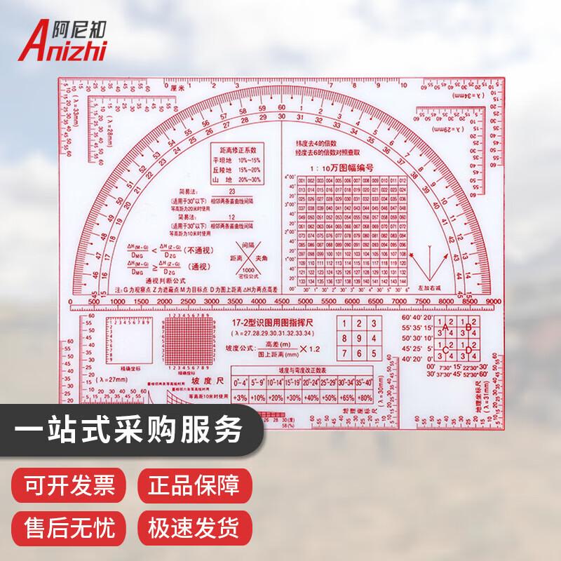 Multifunction Tactical Map Reading and Drafting Ruler