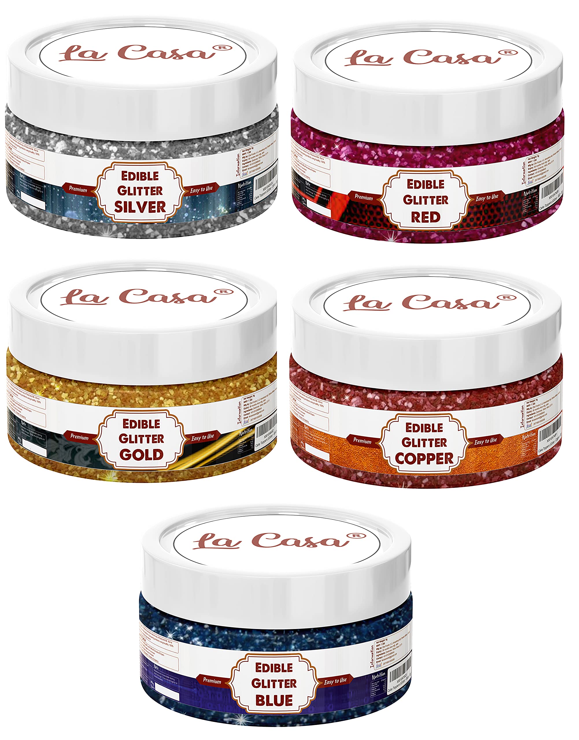 La Casa Premium Edible Glitter -