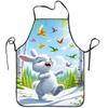 1pc 1pcs Spring Easter Bunny & Chicks Apron - Sleeveless Bunny Bunny with Print Polyester Bib Apron Suitable for Cooking, Baking, BBQ, Outdoor Parties
