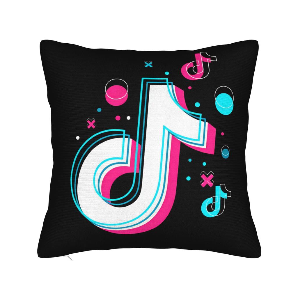 Pillow Cover T-Tik-T-Tok PLAY GAME Cute Funny Pillow Case For Chair Sofa Home Decor Pillowcases