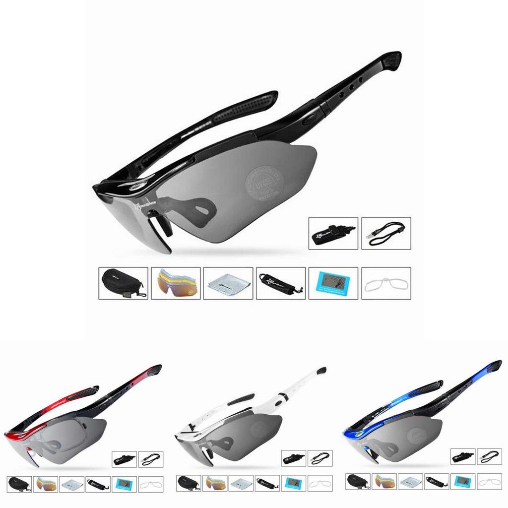 Premium Quality Outdoor Polarized Cycling Eyewear Featuring Five Versatile Lenses