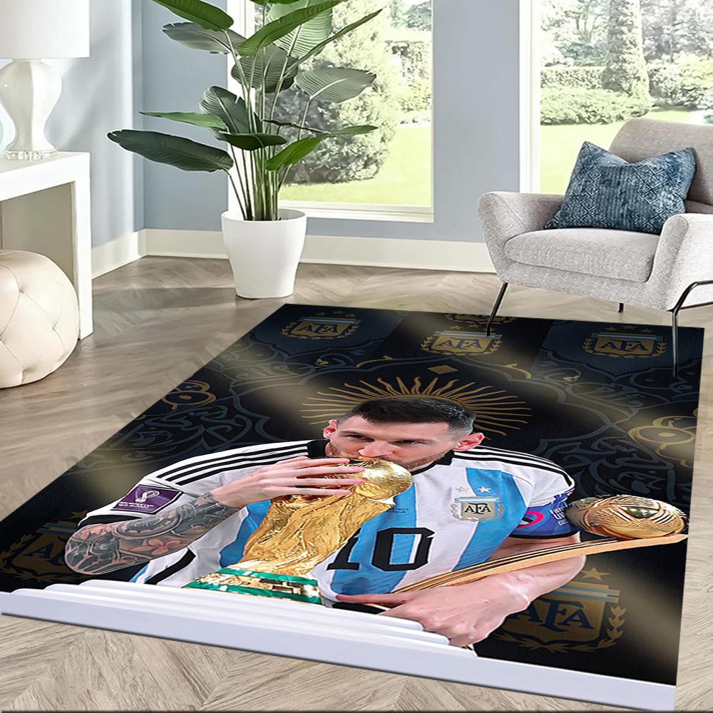 Messi 531 Area Rug Suitable for Dormitory Living Rooms Bedrooms Game Room Antislip Carpet Decorate Offices