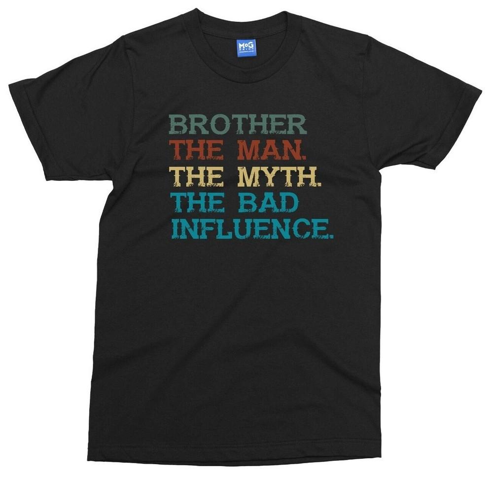 

BROTHER Funny T-shirt The Man Myth Legend Big Bro Gift Top Sibling Brothers Tee S