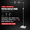 Adjustable POP Poster Stand Retractable Display Stand  Retail Shop Market Stall Advertising