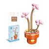 Flower Potted Plant Succulents Building Blocks Ornaments Models Home Decoration Flower Bouquet MOC Bricks Assembly Toy Kids Gift