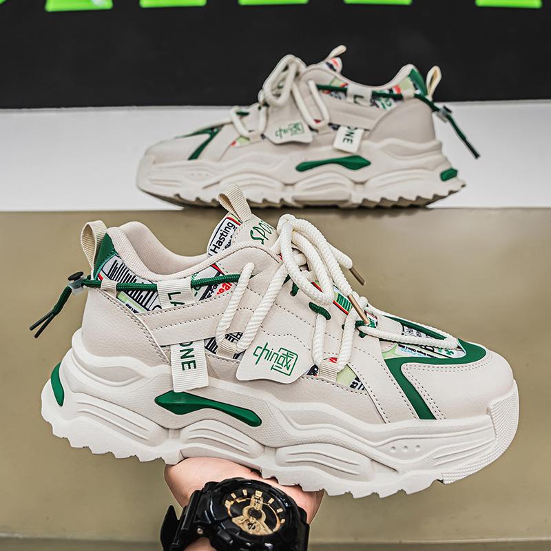 Summer Unisex Trend Casual Sneakers Fabric Patchwork Design Running Shoes Platform Soft Sole Lace-up Casuals Tenis Masculino New