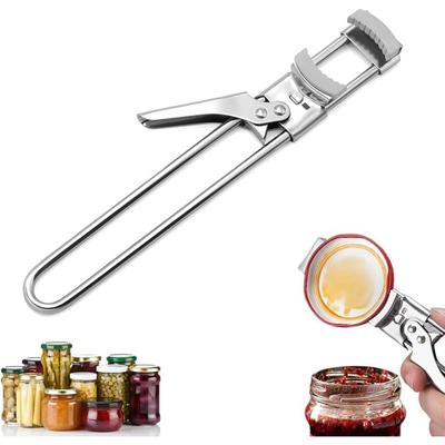 Multifunction Stainless Steel Jar Lid Opener Adjustables Can Bottle Opening Tool Home Kitchen Manual Labor-Saving Opener Gripper