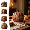 Centrotavola di Halloween, Statuetta di Zucca in Legno, Ornamento Rustico Spettrale, Artigianato Decorativo Autunnale per Casa, Festa, Vassoio a più Piani, Mensola