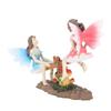 Fairy Statue Ornament Seesaw Figure Resin Realistic Figurine Decoration for Garden Home Living Room