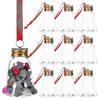 2026 Best!! Christmas Decoration Plastic Booze Balls for Hanging 12Pcs Clear Fillable Ornaments
