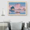 Anime Travel Prints Vintage Japanese Mount Fuji Season Landscape Posters Wall Art Canvas Painting Living Room Decoration Picture