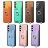 2 In 1 Detachable Magnetic Cards Bag Wallet Leather Ring Holder Case For Samsung Galaxy S24 Ultra S23Plus A05 A55 A15 A25 Cover