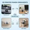 [Ornament Model] Creative Panda Sculpture | Desktop Office Car Decor | Collectible Animal Figurine