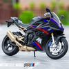 1:10 S1000RR H2R V4S Alloy Die Cast Motorcycle Model Vehicle Collection Sound and Light Off Road Autocycle Toys Car