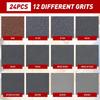 24-Piece Sanding Sponges Set 80-3000 Grit Wet Dry Sandpaper for Wood Metal Paint Car Body Repair