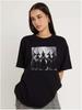 American Retro Style 100% Cotton Oversize T-Shirt with Fun Print
