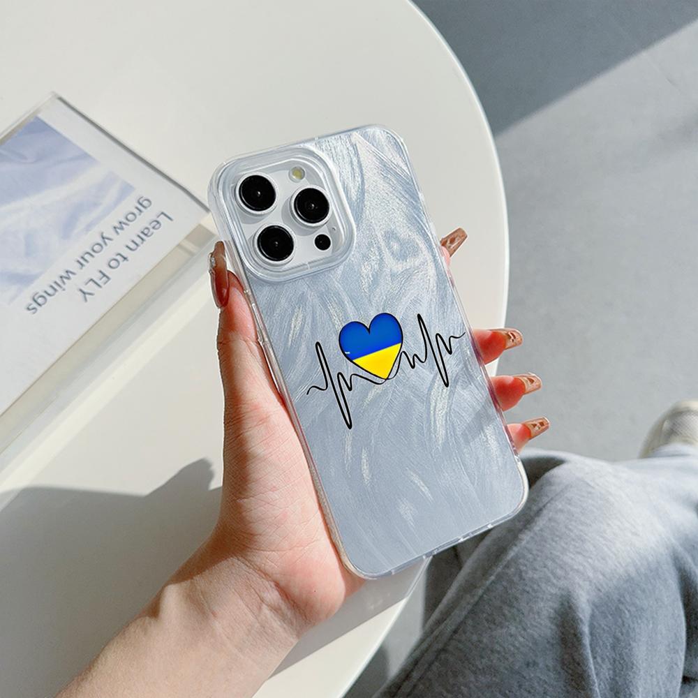 

Чохол N88 Love design з прозорою рамкою для Samsung S25 Ultra A55 A05 iPhone 16 15 Pro Max XR Xiaomi Redmi Note13 з текстурою пір я шифону та сріблястим покриттям itel RS4