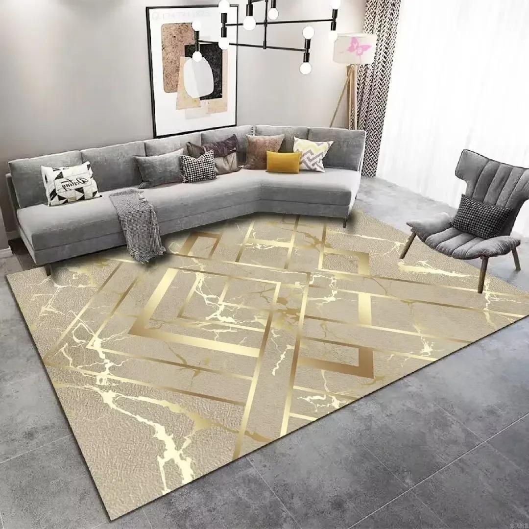 

Gold Luxurious Carpet Large Area Rug Hallway Lounge Carpets for Living Room Decor Sofa Table Long Floor Mat Anti-slip Doormat 40x60cm