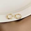 Korean Style Geometric Circle Earrings: Elegant, Versatile Ear Jewelry for Women and Students