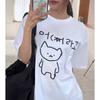 Korean Short Sleeved Printed T-shirt Summer Y2k T-shirt Cute Pattern Women's Streetwear