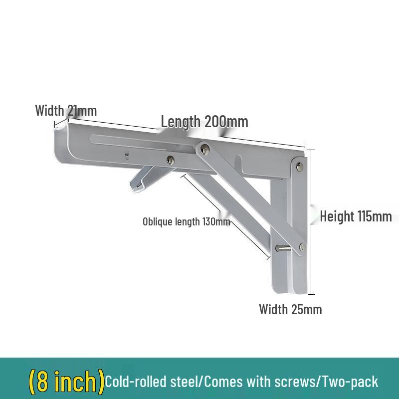 

Stainless Steel Foldable Wall-Mounted Triangular Support Bracket