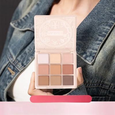 9-Color Eyeshadow Palette Matte Pearl Makeup for Students Natural Color Payoff Beauty Eye Makeup