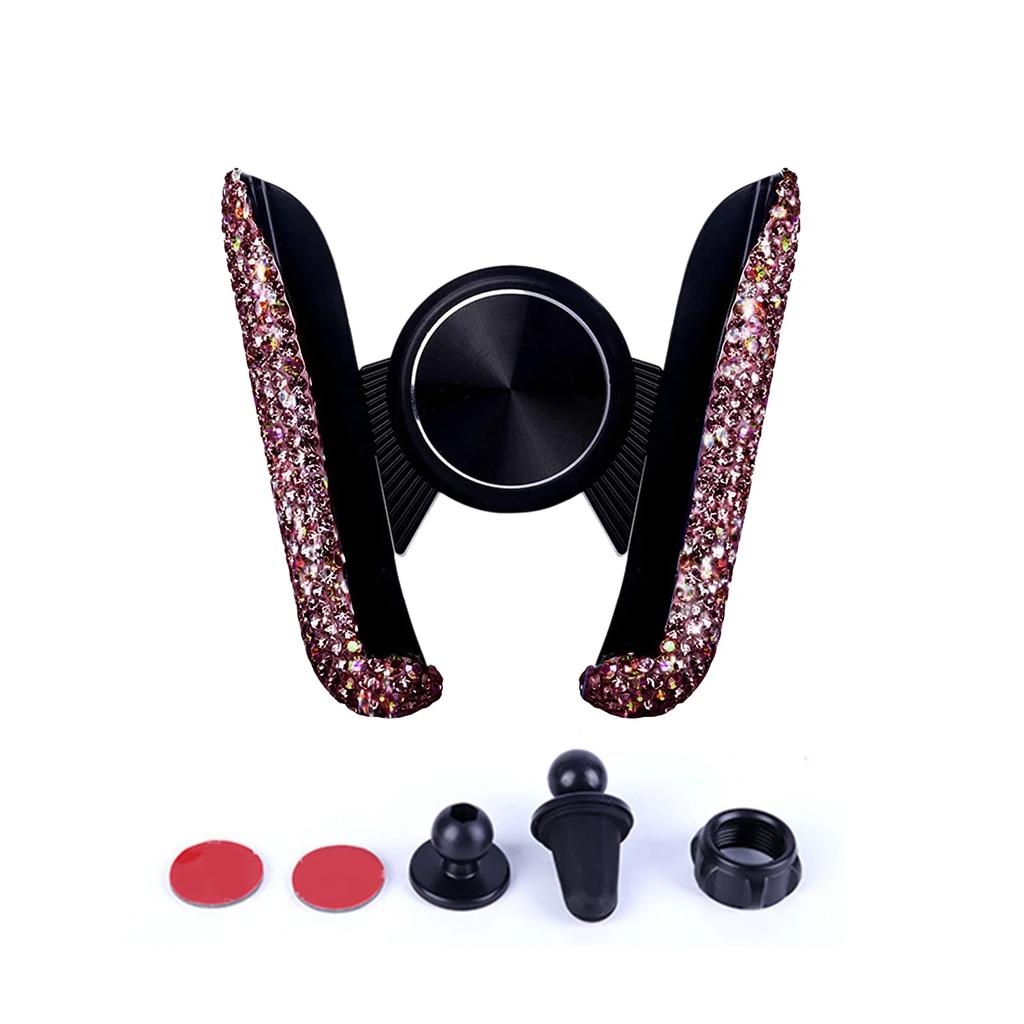 Βάση Τηλεφώνου Αυτοκινήτου Γυναικεία Διαμάντι Κρύσταλλο Κλιπ Τοποθέτησης Αεραγωγού Αυτοκινήτου Βάση Στήριξης Κινητού Τηλεφώνου στο Αυτοκίνητο Αξεσουάρ Εσωτερικού Χώρου