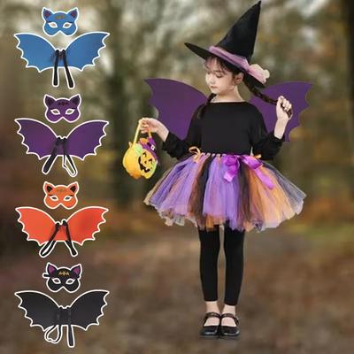 Halloween Role Play Bat Wings Mask Party Dress Up Cosplay Costume Halloween Cosplay Wings Halloween Decoration Non-woven