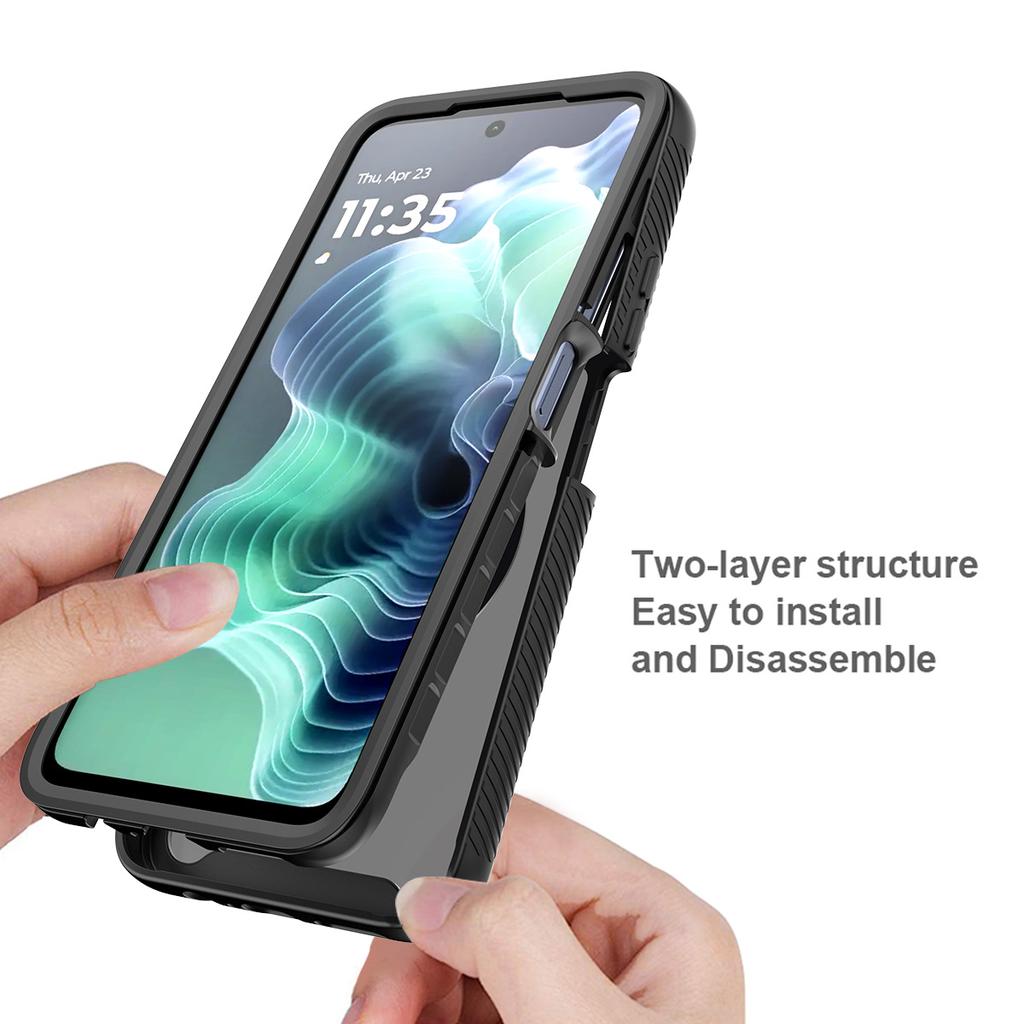 Military Shockproof Matte Magnetic Phone Case For Motorola Moto G55 G05 G35 G15 E15 G06 G56 G86 For Magsafe Rugged Armor Cover