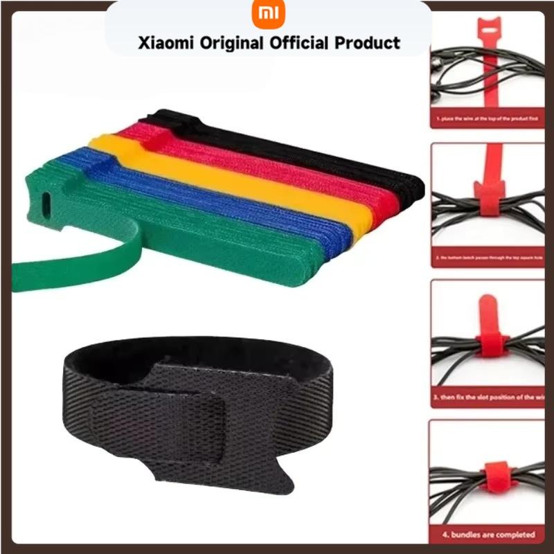 Xiaomi 60PCS T-shaped Hook and Loop Cable Tie Convenient Binding with Self-adhesive Cable Tie Curtain Wire Magic Belt Wire Organizer