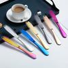 JUSTINLAU Butter Knife Holes Cheese Dessert Knife Stainless Steel Jam Knife Cutlery Toast Wipe Cream Cheese Cutter Kitchen Tools