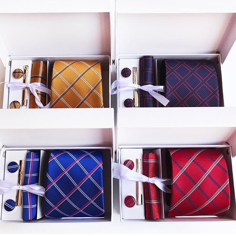 Caja de Regalo de 6 Piezas Corbata Atmósfera Moderna Regalo Corbata Pajarita Clip