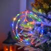 LED Christmas Hanging Light USB Button Spin Pendent Lights Star Home Decoration Lamp New Year Ornaments Party Christmas Lights