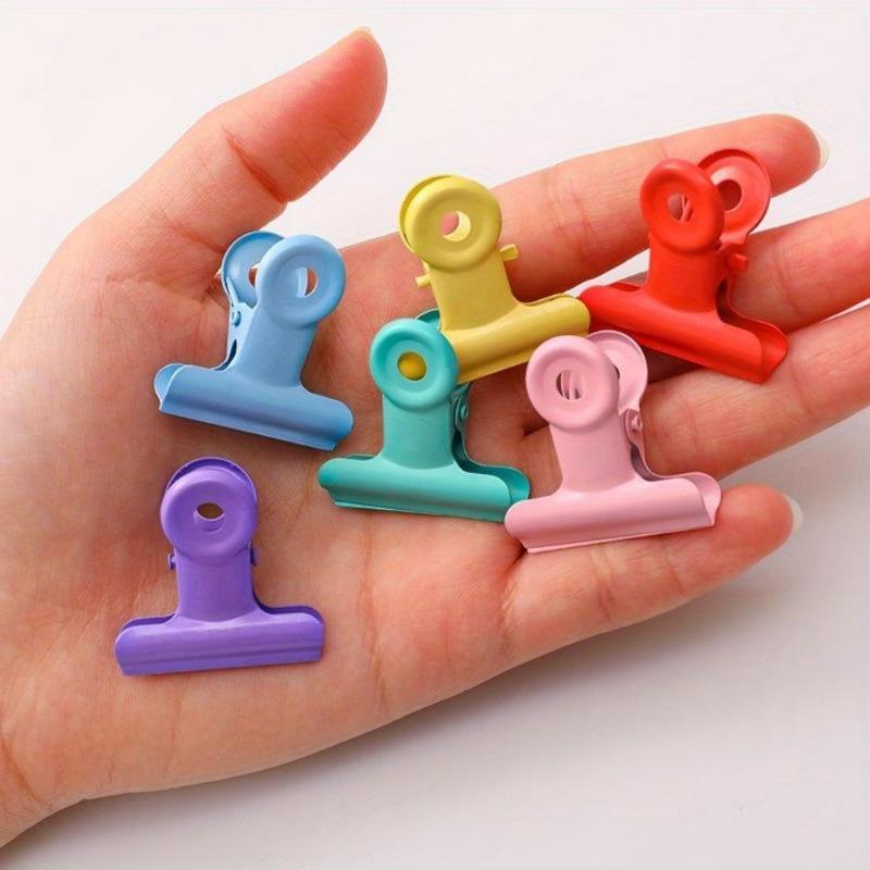 10pcs Multifunction Bag Chip Clips Food Clips Photo File Clamps Kitchen Tool Household Close Clip Stationery Office Supplies