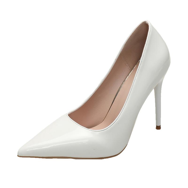 2025 New Pointed Toe Pumps Patent Leather Dress Women Shoes  High Heels Boat Shoes Shadow Wedding  Shoes for Wedding