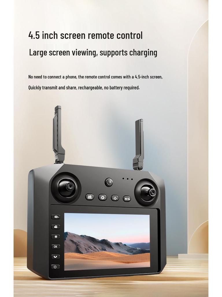 M33 Grenzüberschreitende Drohne: 4,5-Zoll-Bildschirm, Bürstenlos, Dreifachkamera, Ferngesteuertes Luftbildflugzeug