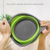 2pcs Silicone Round Folding Vegetable Fruits Washing Drain Basket Colander Strainer Collapsible Drainer Kitchen Tool Cocina