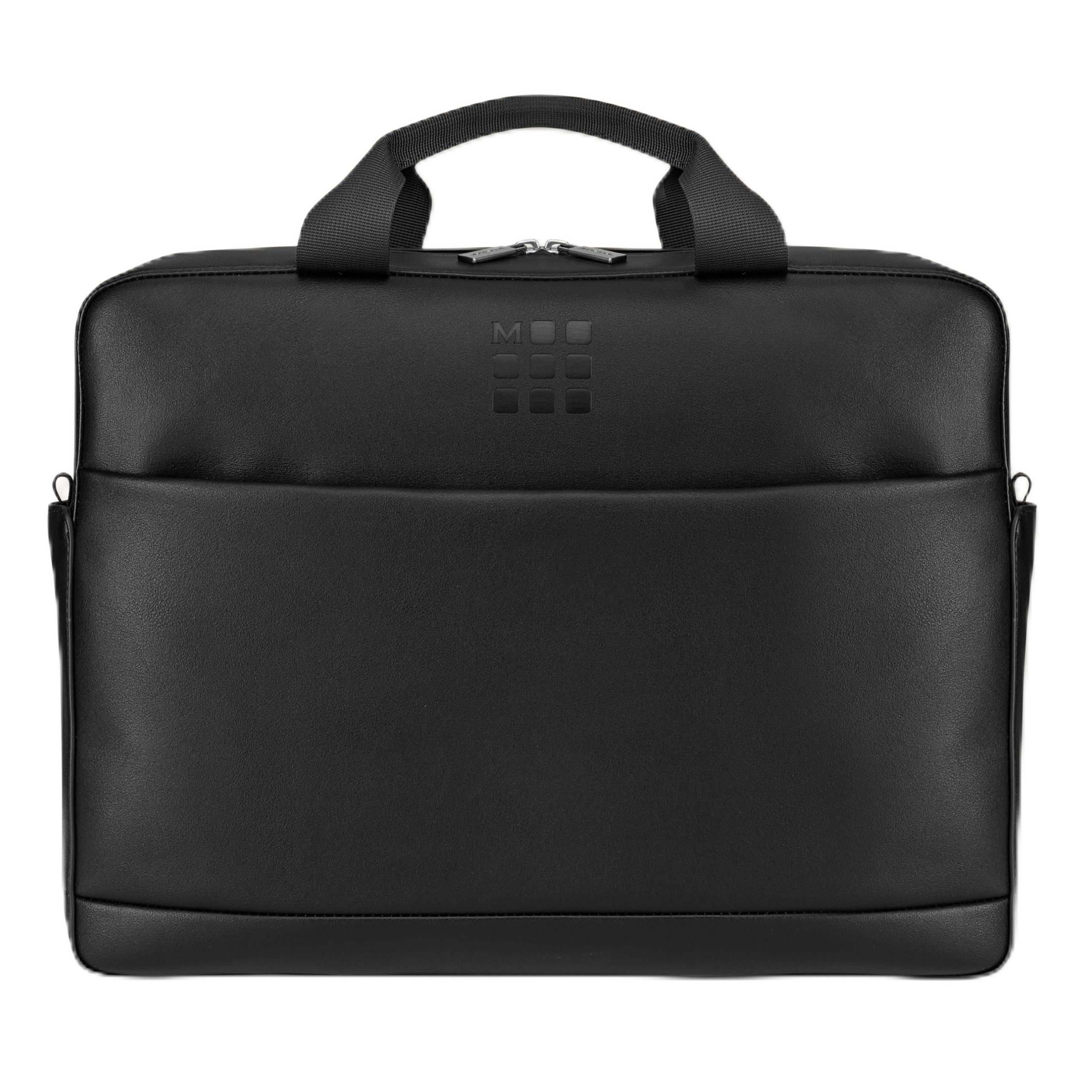 

Moleskine Classic Slim Briefcase, Men s, Black, Fits 15-inch Laptop, Includes Shoulder Strap