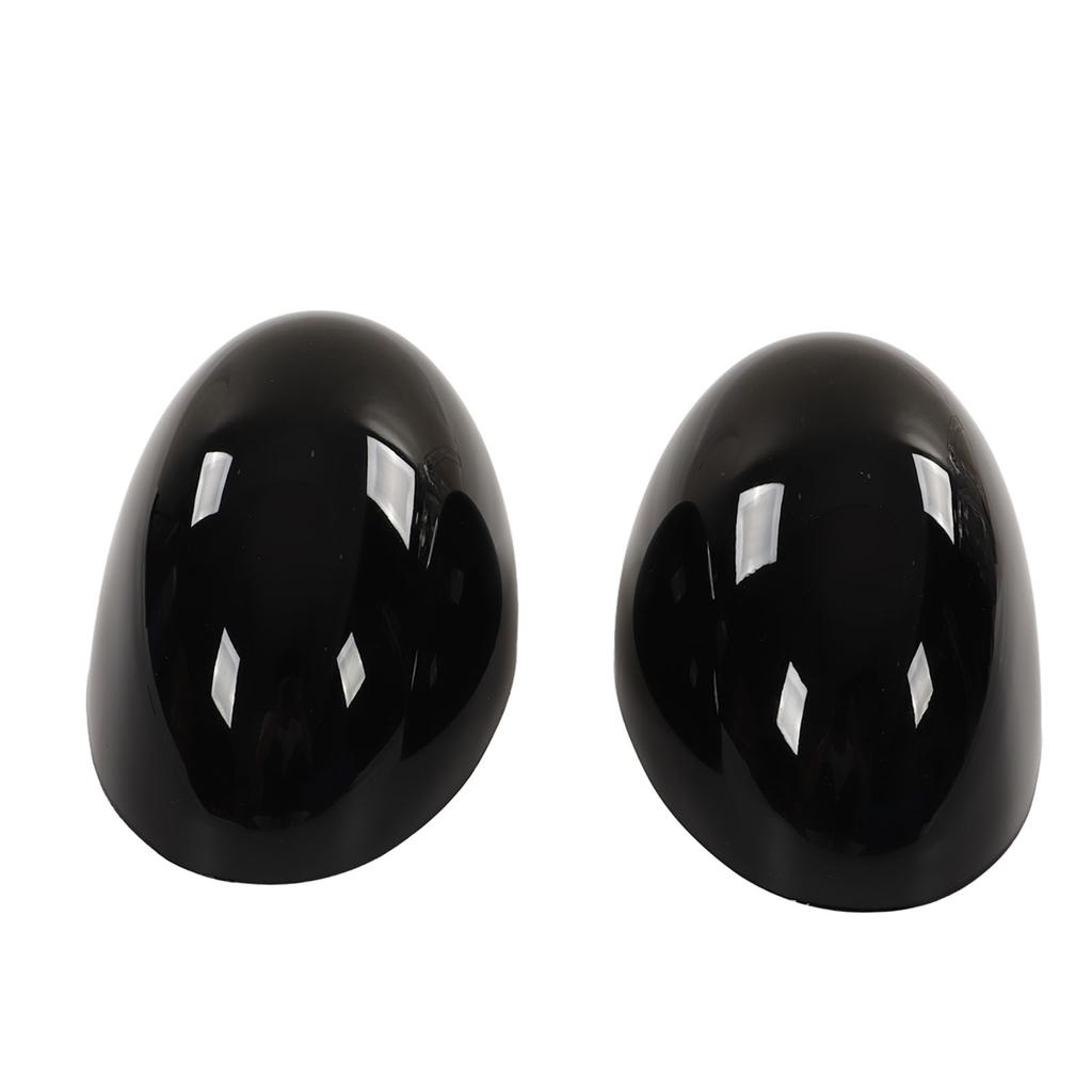 2pcs Door Mirror Cover Left Right Glossy Black Replacement for Cooper R55 R56 R57 R58 R59 R60 R61