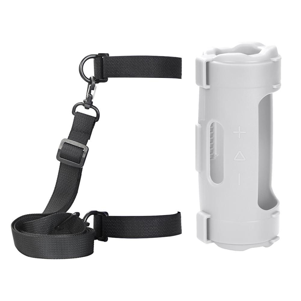 Silicone Sling Speaker Case Cover for JBL Flip 7 Portable Soft Protective Case for JBL Flip7 Wireless Bluetooth Speaker Sleeve