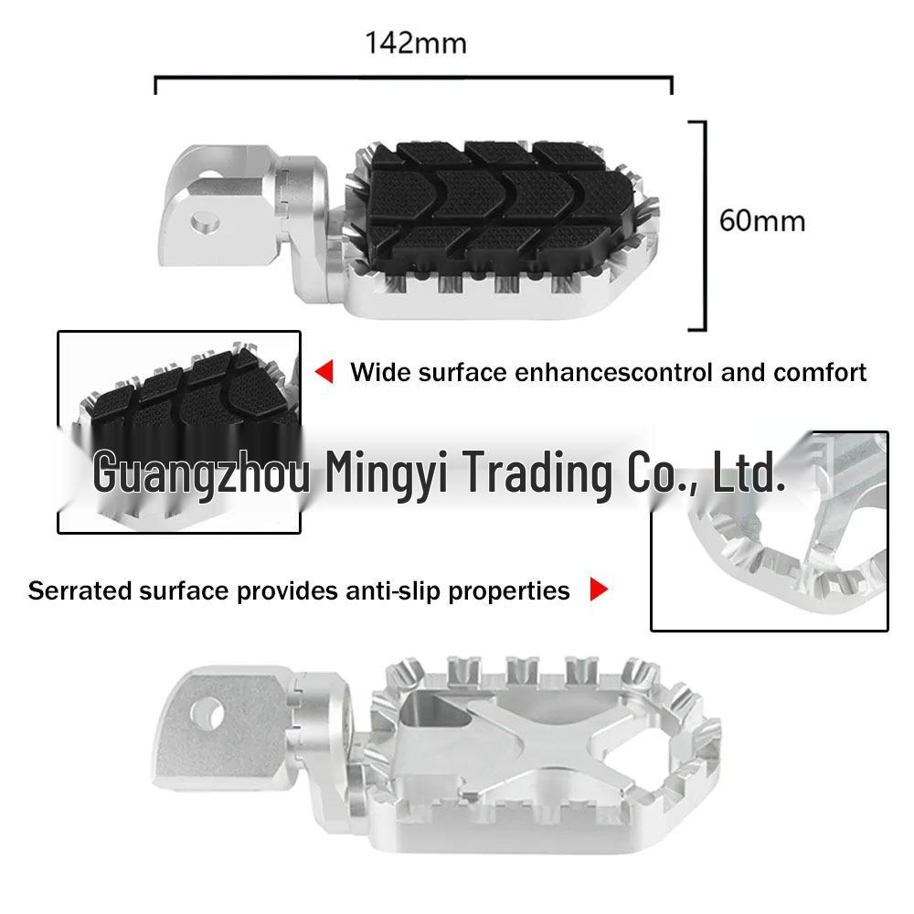 Enhanced Front Foot Pegs for BMW F650GS, F750GS, F850GS - Aluminum Alloy
