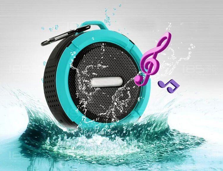 Mini Wireless Waterproof Bluetooth Speaker with Suction Cup Green