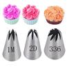 3 teile/satz Rose Gebäck Düsen Kuchen Dekorieren Werkzeuge Blume Icing Friedliche Düse Creme Cupcake Tipps Backen Zubehör #1M 2D 336