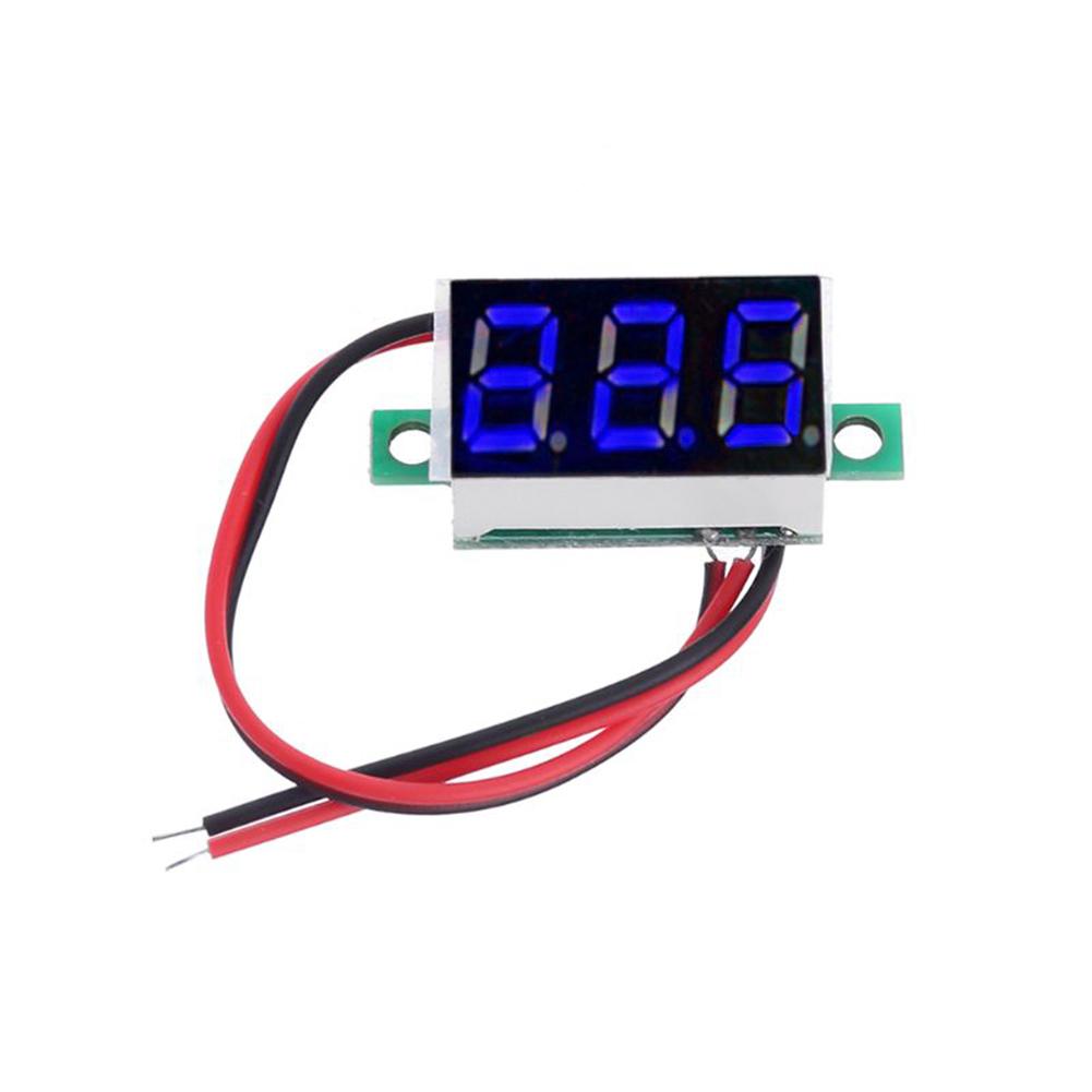 0.36 Inch LED Digital Mini Voltmeter Blue/Red/Green LED Display DC 4.5V-30V Voltage Panel Meter Voltage Tester