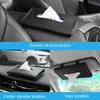 PU Leather Car Tissue Box - Sun Visor Hanging Holder for Auto Interior Storage Decor (1PC)