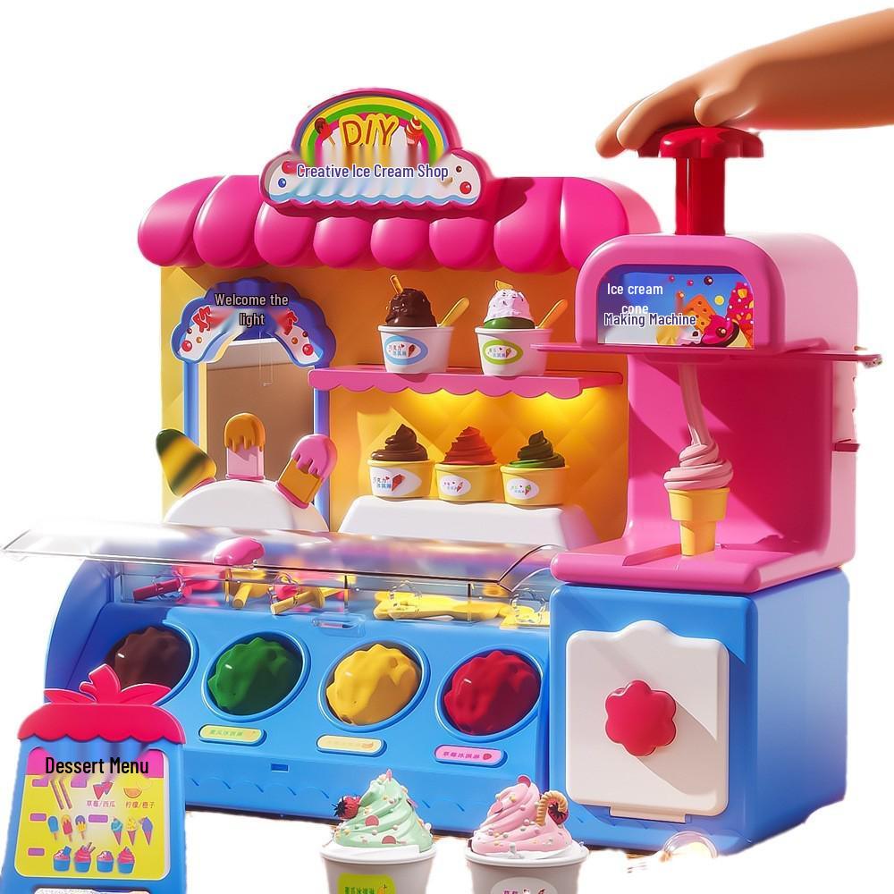 Princess Ice Cream Pretend Play Set for Girls Ages 3-6: Birthday Gift for Little Influencers