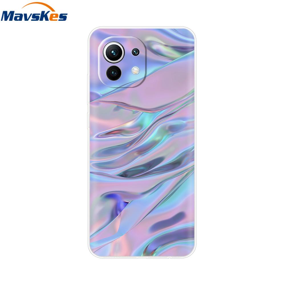 Case For Xiaomi 11 Lite NE 5G Soft TPU Silicone Cover For Xiaomi Mi 11 Lite Mi11 Lite Cases For Xiomi Mi 11 Funda Fashion Bumper
