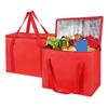 Large Insulated Reusable Grocery Bag Foldable Thermal Cooler Bag Hot Cold Keep Warm Food Delivery Picnic Shopping Bag